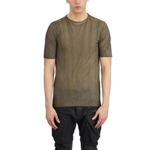 MASNADA Men's Distressed Short Sleeve T-Shirt Men GREEN T-Shirts